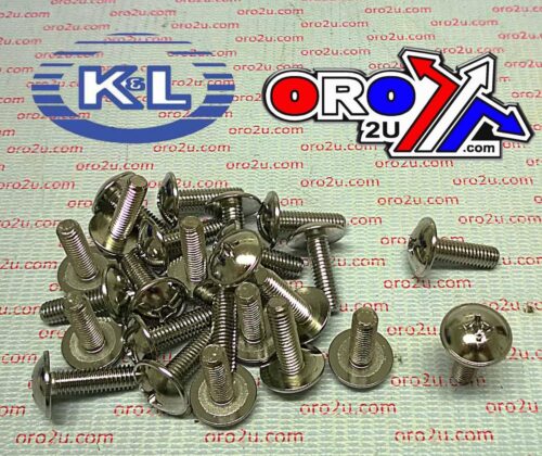 CHROME OVAL HEAD PHILLIPS 6×20 PACK 25, KAWASAKI 33-7861, TOOLS ROAD