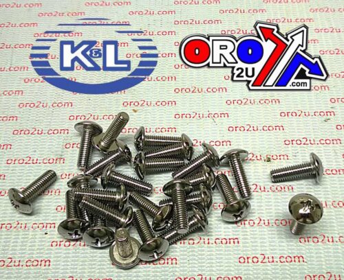 CHROME OVAL HEAD PHILLIPS 5×16 PACK/25, 33-7855, YAMAHA SUZUKI ROAD TOOLS
