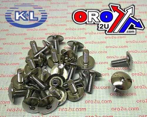 CHROME ALLEN OVAL HEAD 6×16 PACK/25, 4MM KEY 33-7863, ROAD TOOLS, YAMAHA