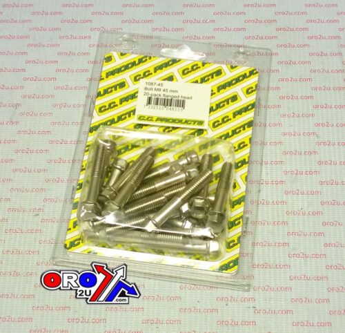 M8 x 45mm FLANGE BOLT, PACK OF 20, 10mm HEX