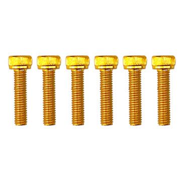 5×20 GOLD PACK/6 ALLOY BOLTS Hexagonal Socket head ALLEN Cap Screws