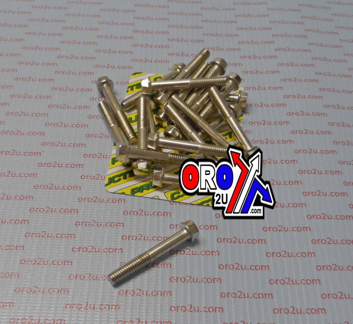 M6 x 40mm FLANGE BOLT, PACK OF 20, 8mm HEX - Image 2