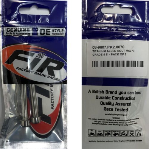 TITANIUM ALLEN BOLT M6x70, GRADE 5 TI – PACK OF 2