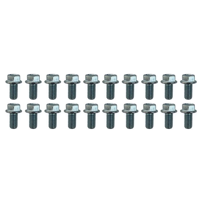 M8 x 15mm FLANGE BOLT, PACK OF 20, 12mm HEX
