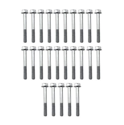 M6 x 50mm FLANGE BOLT, PACK OF 25, 10mm HEX