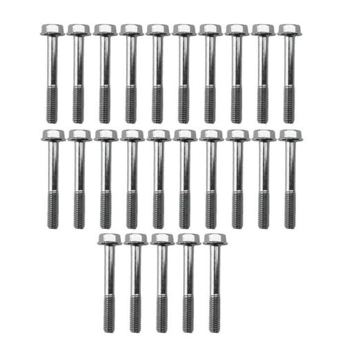 M6 x 45mm FLANGE BOLT, PACK OF 25, 10mm HEX