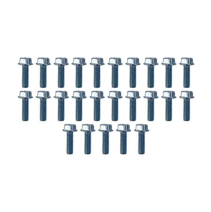 M6 x 20mm FLANGE BOLT, PACK OF 25, 10mm HEX