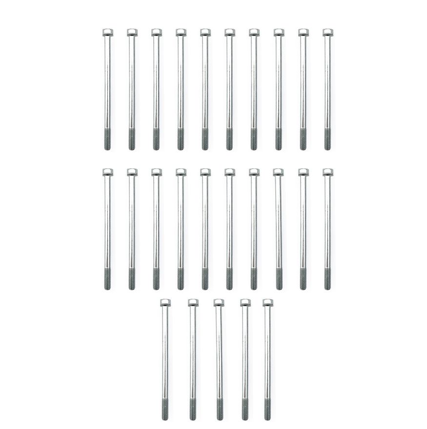 M6 x 100mm FLANGE BOLT, PACK OF 25, 10mm HEX