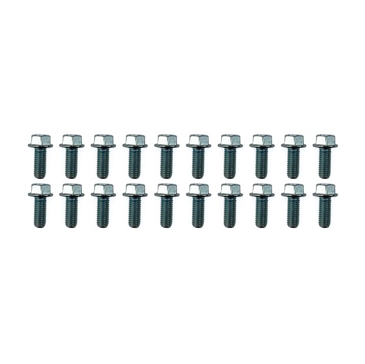 M8 x 20mm FLANGE BOLT, PACK OF 20, 12mm HEX