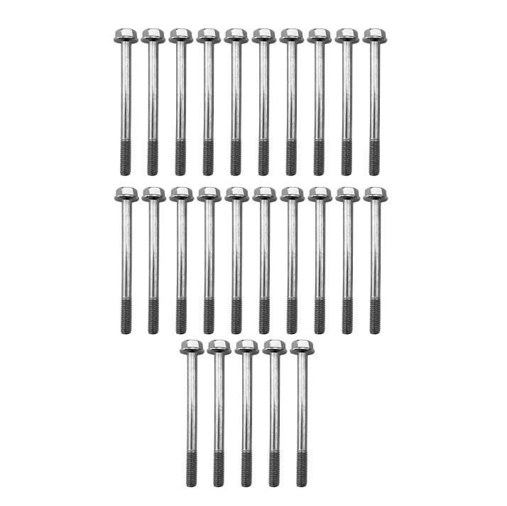 M6 x 70mm FLANGE BOLT, PACK OF 25, 10mm HEX