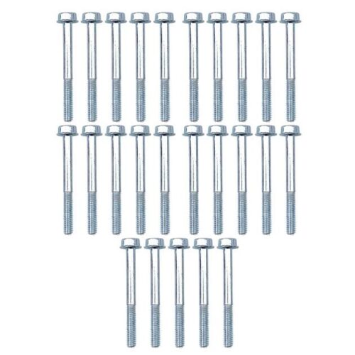 M6 x 55mm FLANGE BOLT, PACK OF 25, 10mm HEX