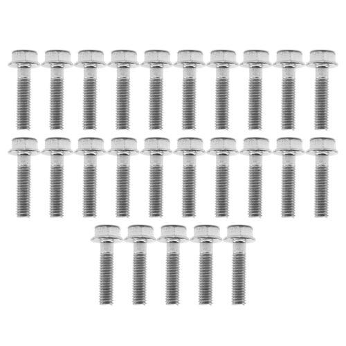 M6 x 25mm FLANGE BOLT, PACK OF 25, 10mm HEX