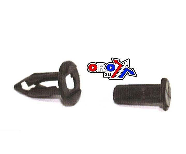 PACK-10 PLASTIC CENTER PUSH FENDER CLIPS RIVETS, 8mm x 23mm x 15mm - Image 3
