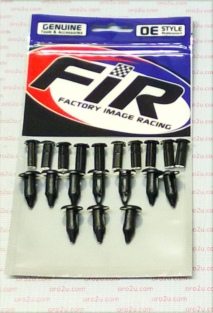 PACK-10 PLASTIC CENTER PUSH FENDER CLIPS RIVETS, 8mm x 23mm x 15mm - Image 5