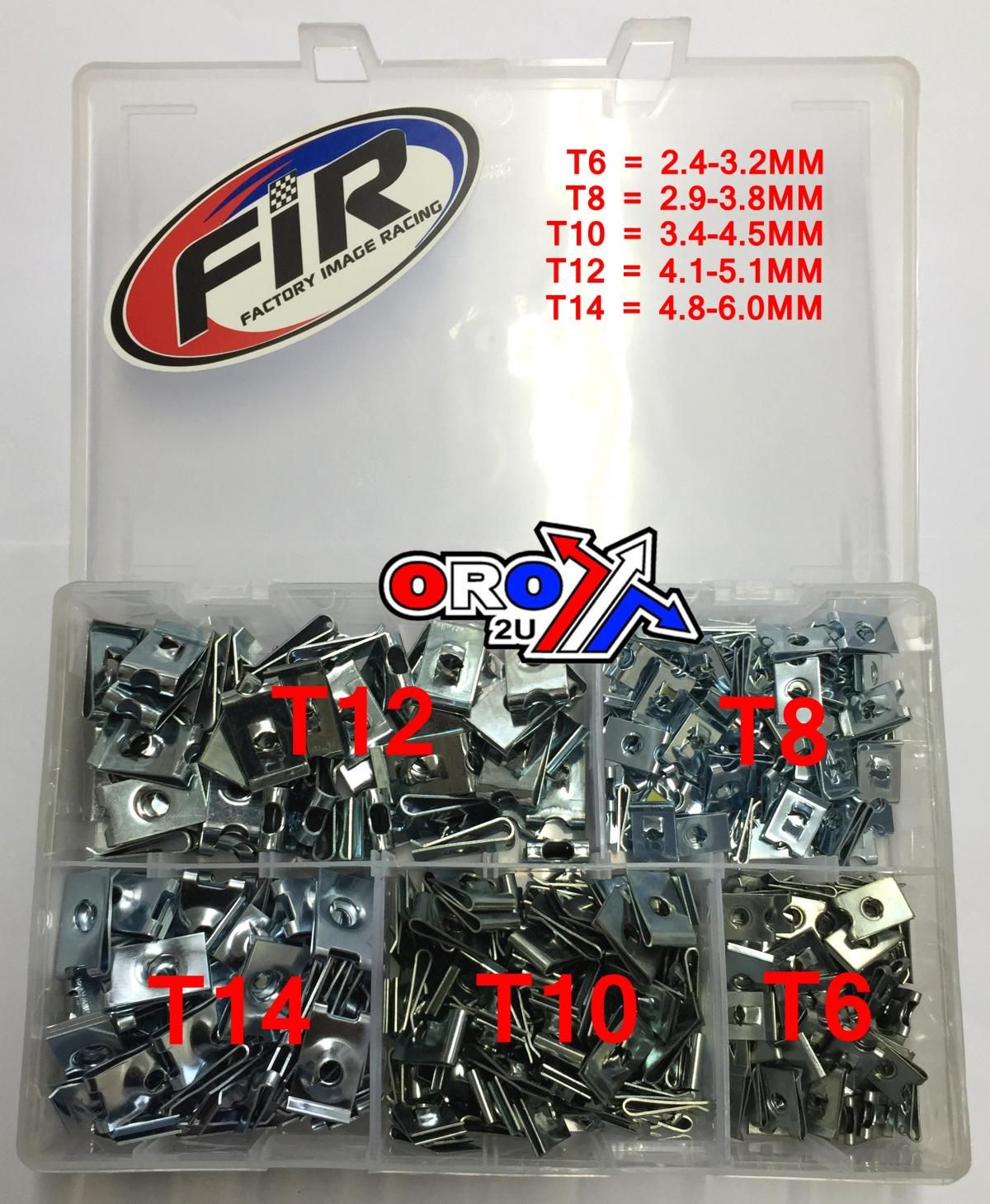 SPEED FASTENERS ASSORTED KIT, BOX OF 300, AT7