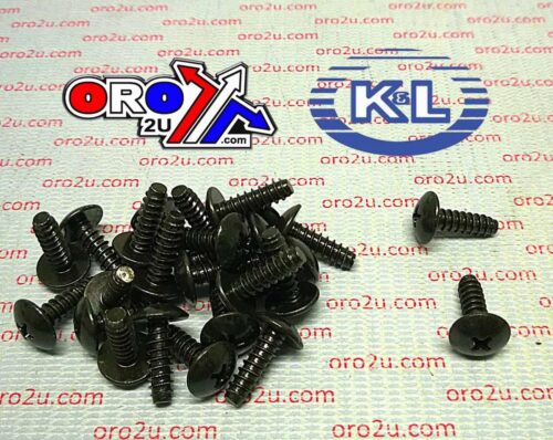 OEM SELF TAPPING SCREWS 4X12 (25PK), HONDA, YAMAHA 33-8352, 93903-24380, 97707-40012-00
