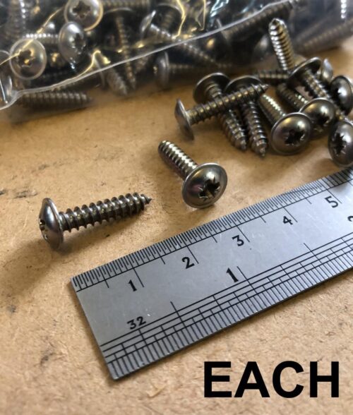4.2x19mm SCREW FLANGE SS, STAINLES STEEL POZI FLANGE EACH