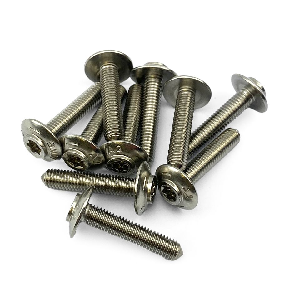BMW STAINLESS STEEL SHELL SCREWS BOLTS M5X25 PACK OF 10 46638534939 - Image 4