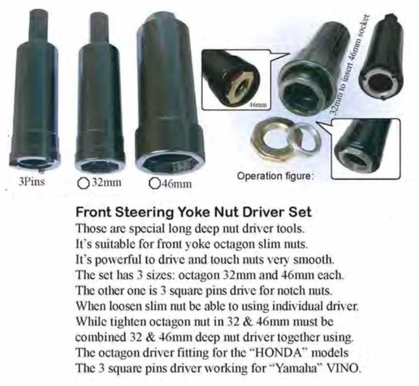 STEERING YOKE NUT DRIVER SET - Image 2
