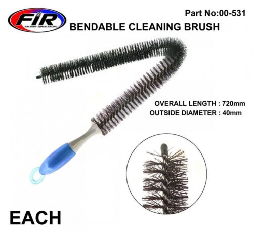 FORK & EXHAUST CLEANING BRUSH LONG REACH FLEXIBLE BRUSH 28”