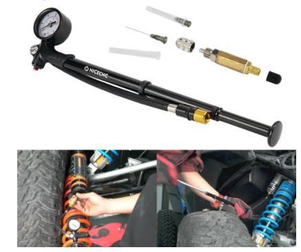 Fork Shock Absorber Air Suspension Pump Kit, 300psi ATV UTV with Nitrogen Needle