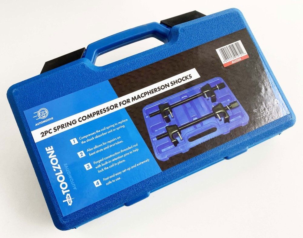 SPRING COMPRESSOR 2pc WITH LOCKING PINS - TOOLZONE KDPAU324 - Image 2