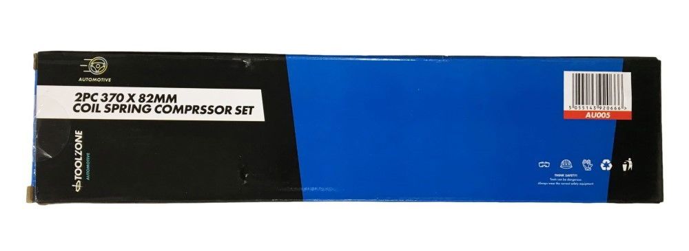 COIL SPRING COMPRESSOR 2pc 370x82mm 1/2"sq DRIVE - TOOLZONE KDPAU005 - Image 2