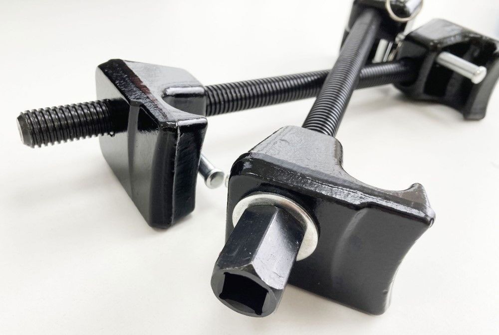 SPRING COMPRESSOR 2pc WITH LOCKING PINS - TOOLZONE KDPAU324