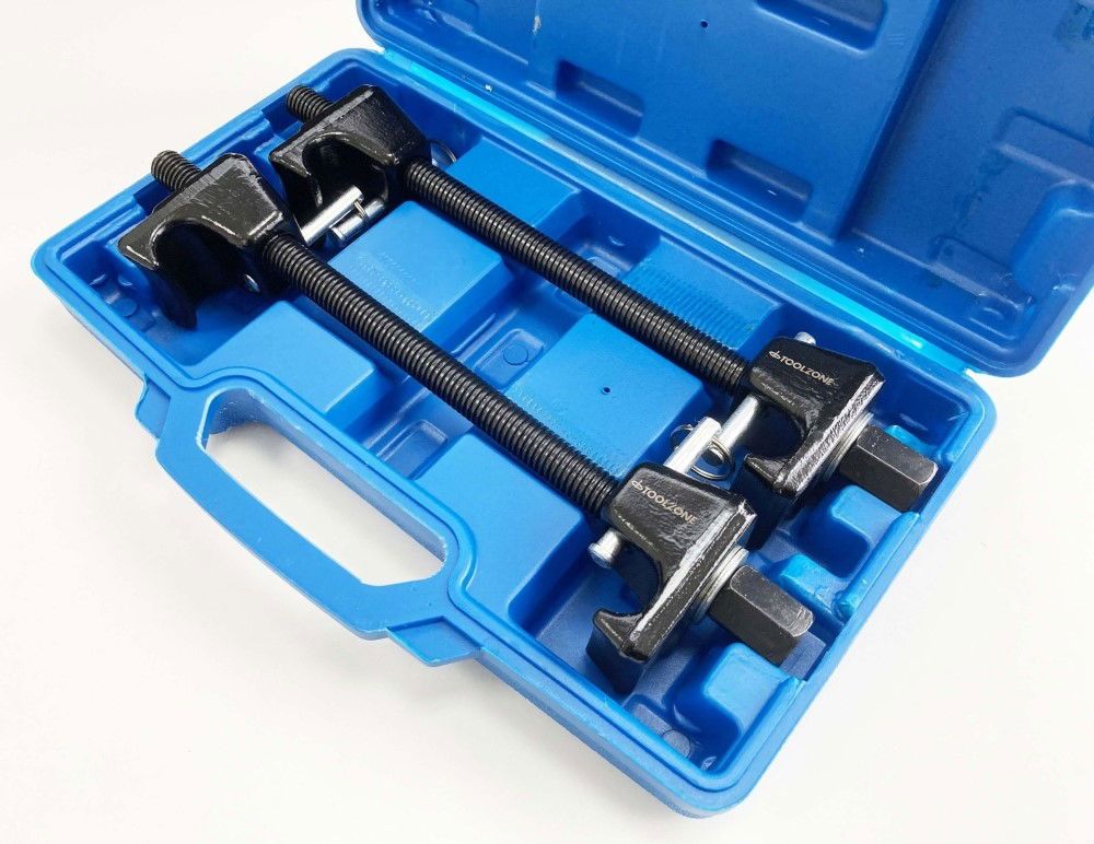SPRING COMPRESSOR 2pc WITH LOCKING PINS - TOOLZONE KDPAU324 - Image 3