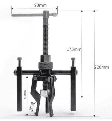 PILOT BEARING PULLER 13-38mm, 3 JAWS / BRIDGE STYLE UNIVERSAL FIT - Image 7