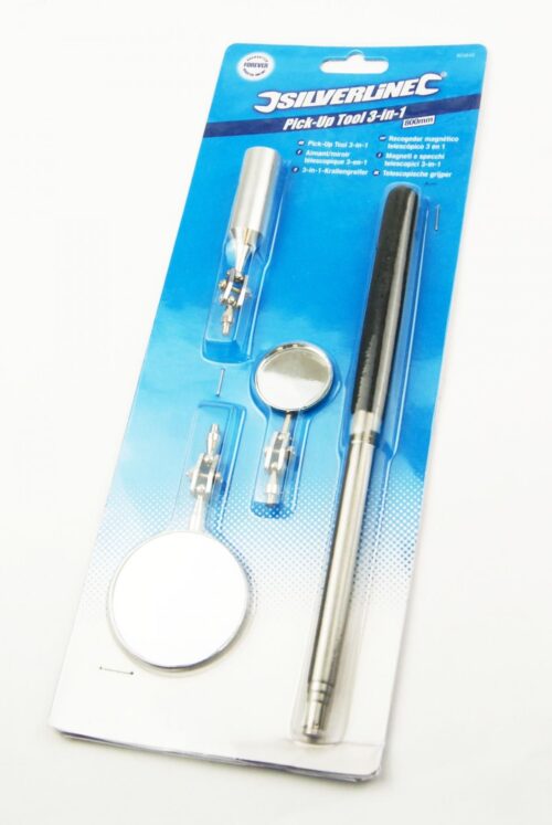 TELESCOPIC INSPECTION MIRROR / MAGNET, 3-1 PICKUP INSPECTION KIT