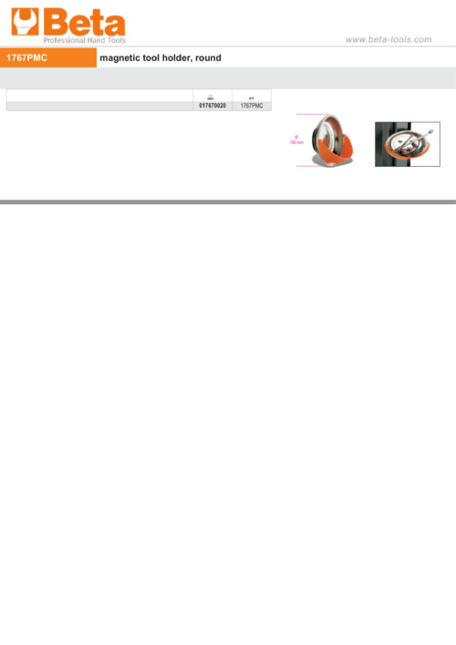 Round Magnetic Tool Holder – Beta Tools 1767PMC