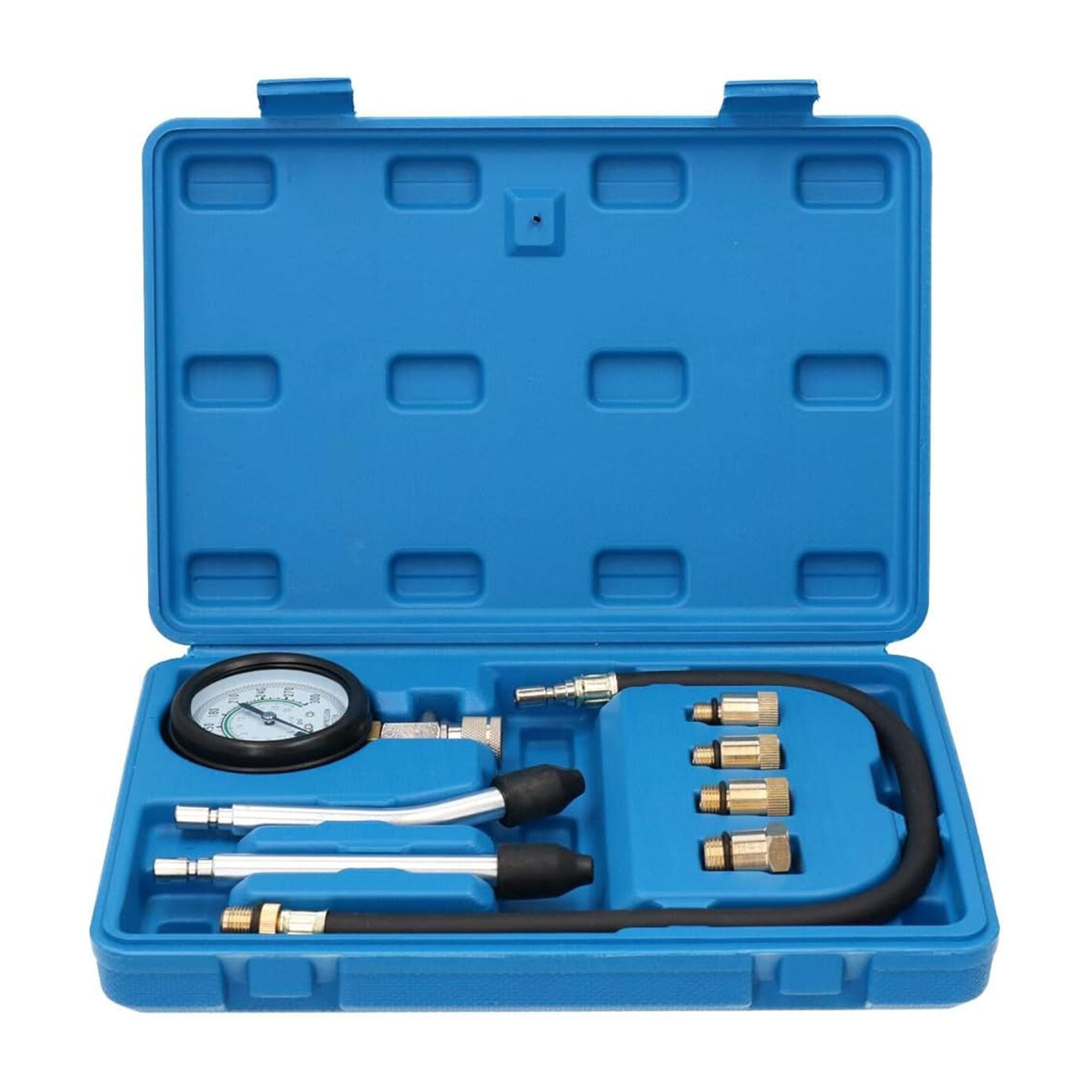 PETROL COMPRESSION TEST KIT 8pc 63mm GAUGE UP TO 300 psi - TOOLZONE KDPAU343 - Image 3