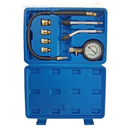 PETROL COMPRESSION TEST KIT 8pc 63mm GAUGE UP TO 300 psi - TOOLZONE KDPAU343 - Image 10