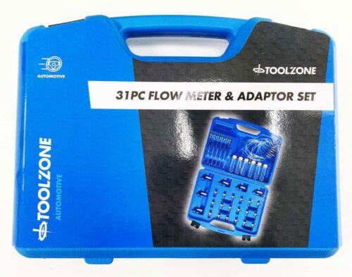 FLOW METER AND ADAPTOR SET 31pc FOR COMMON RAIL DIESEL ENGINES – TOOLZONE KDPAU379