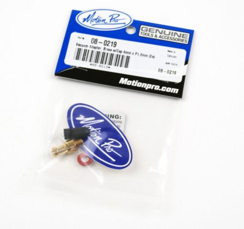 VACUUM ADAPTER BRASS WITH CAP 6mm MOTION PRO 08-0219