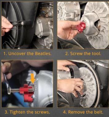 Drive Secondary Clutch Spreader Belt Tool Removal, Can Am Maverick x3 708200686
