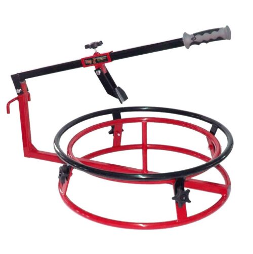 TYRE CHANGER + 21” RING / RED, TAG-Z TWIN RING TYRE CHANGER