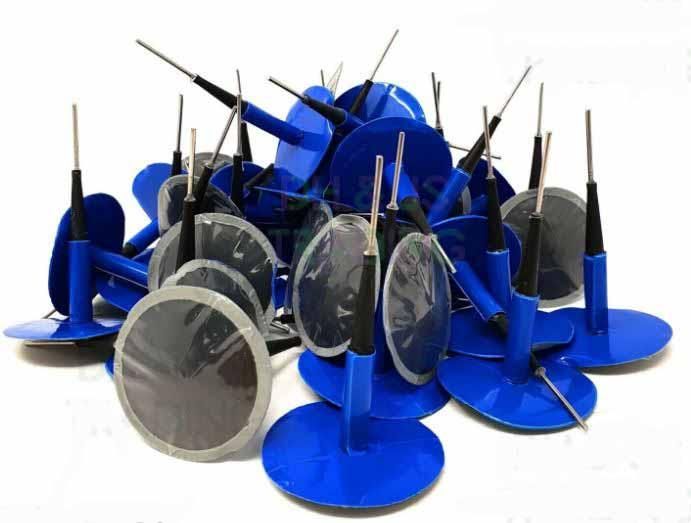 Ues 11-086.BOX24 Best price ........... TYRE REPAIR PATCH 50mm x 9mm, WAYCOM 007007 box/20 pcs, only sold in box.