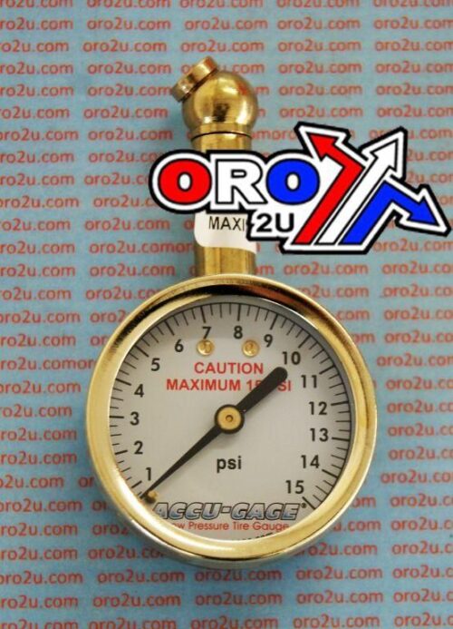TYRE PRESSURE GAUGE 15 PSI, ACCU-GAGE 15XGA