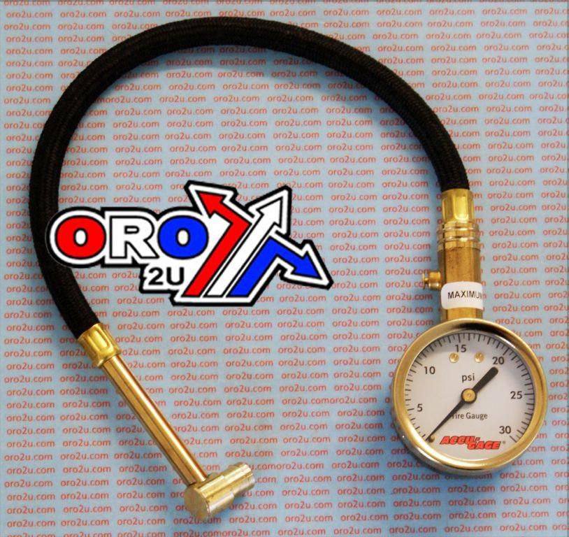 TYRE PRESSURE GAUGE 30 PSI, WITH HOSE & BLEEDER 90* TIP, RA30X - Image 3