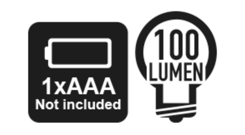 LED Inspection Torch Anodized Aluminum 100 Lumens 92mm - Beta Tools 1833 XS/1