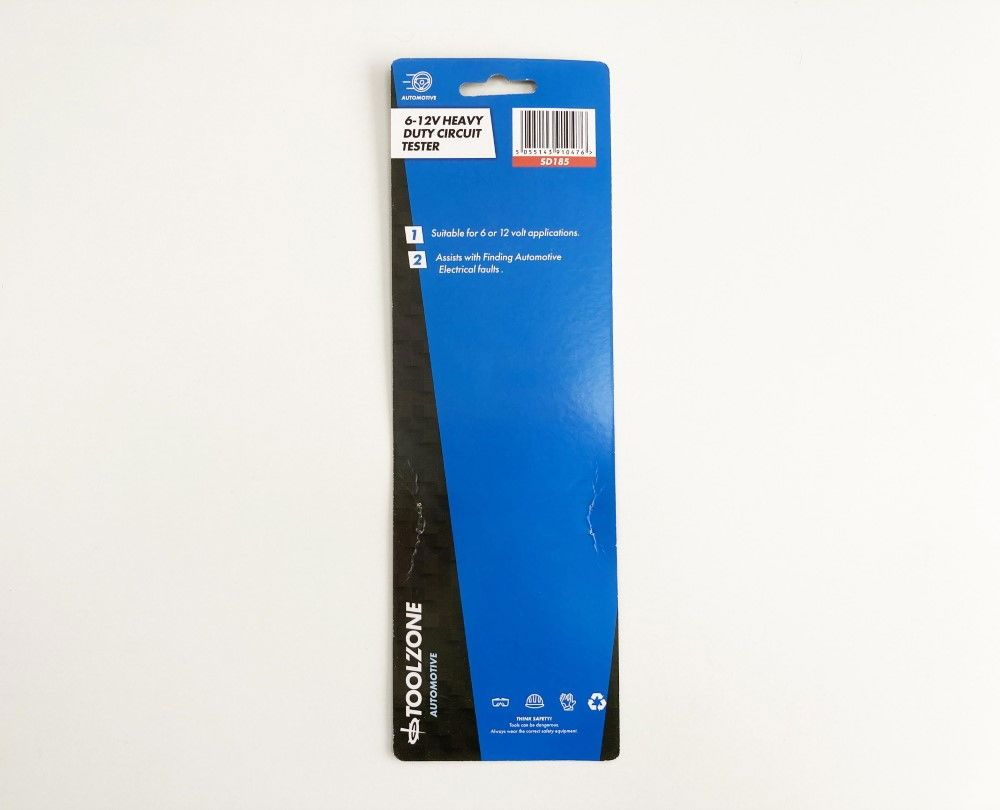 CIRCUIT TESTER HEAVY DUTY 6-12v DC - TOOLZONE KDPSD185 - Image 3