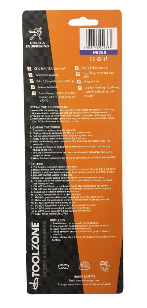 BUTANE SOLDER PENCIL TORCH 2 IN 1 GAS POWERED – TOOLZONE KDPHB288