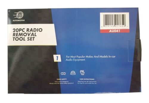 RADIO REMOVAL TOOL SET 20pc FOR CAR STEREO – TOOLZONE KDPAU041