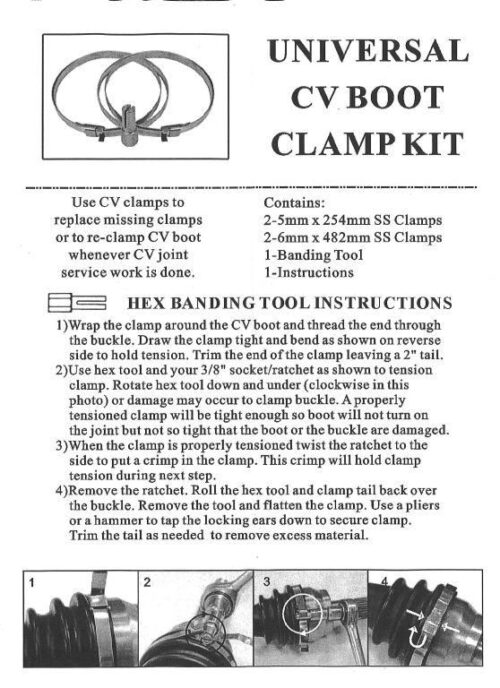 CLAMP KIT WITH BANDING TOOL