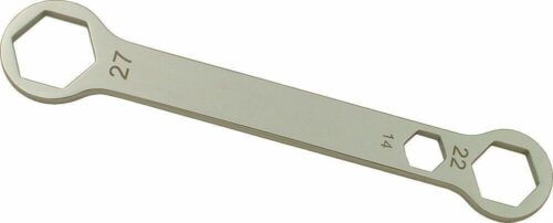 AXLE SPARK PLUG COMBO WRENCH SPANNER 14mm 22mm 27mm