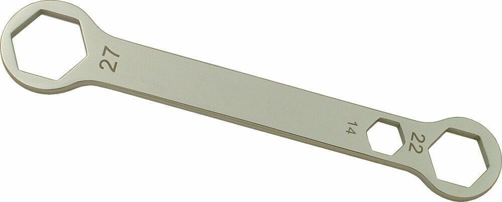 AXLE SPARK PLUG COMBO WRENCH SPANNER 14mm 22mm 27mm