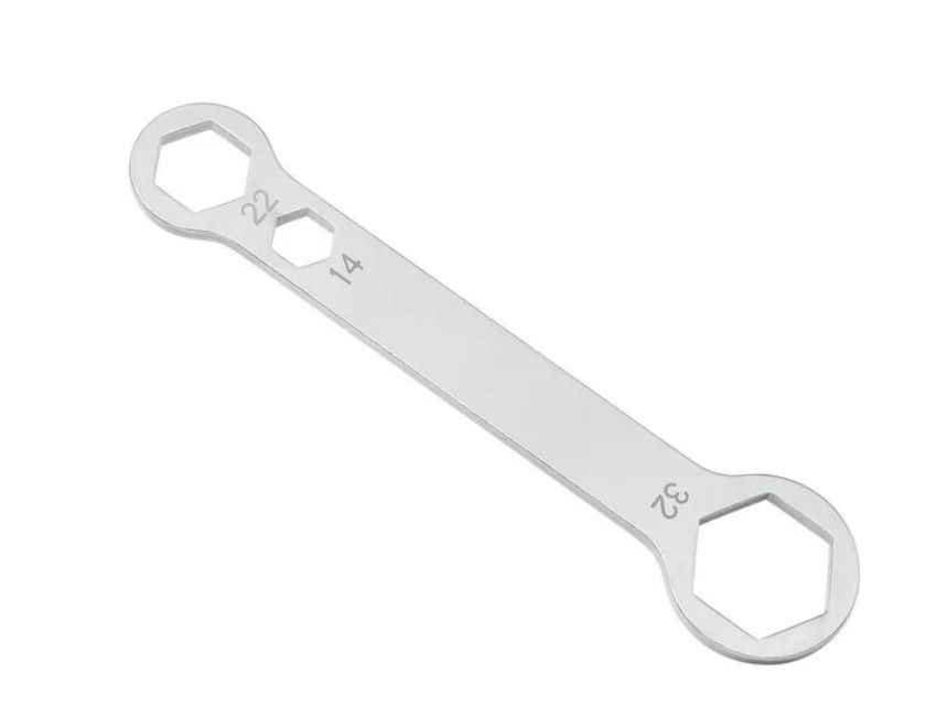 AXLE SPARK PLUG COMBO WRENCH SPANNER 14mm 22mm 32mm