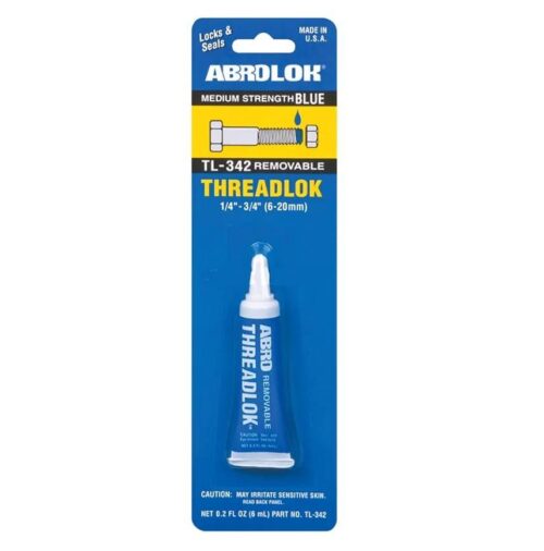 BLUE THREADLOK 6ml. TUBE TL-34 ABRO-TL-342
